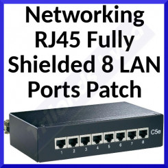 Networking RJ45 Fully Shielded 8 LAN Ports Patch Panel - Original Sealed Pack - Special Price